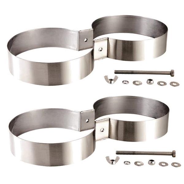 Stainless Steel Double Scuba Diving Cylinder Tank Bands for Various Size 