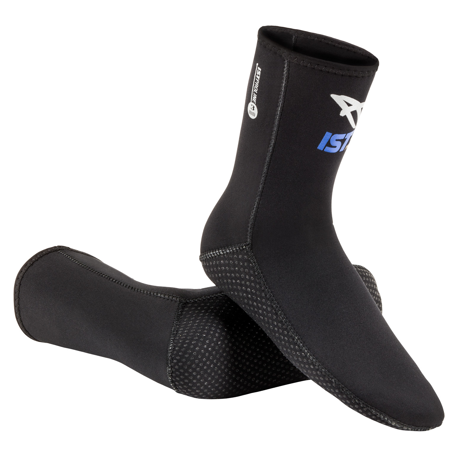 USED IST SK1J 3mm Nylon II Super Stretch Neoprene Low Cut Kids Medium Dive Socks 
